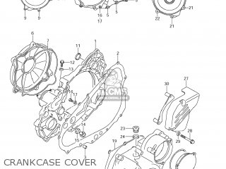 CRANKCASE COVER - DR-Z400S 2006 (K6) USA (E03) DRZ400S DR Z400S
