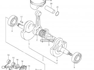 CRANKSHAFT - DR-Z400S 2006 (K6) USA (E03) DRZ400S DR Z400S