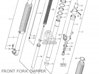 FRONT FORK DAMPER - DR-Z400S 2006 (K6) USA (E03) DRZ400S DR Z400S