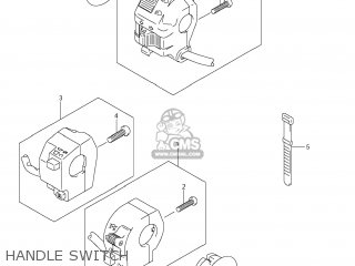 HANDLE SWITCH - DR-Z400S 2006 (K6) USA (E03) DRZ400S DR Z400S