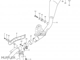 MUFFLER - DR-Z400S 2006 (K6) USA (E03) DRZ400S DR Z400S