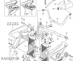 RADIATOR - DR-Z400S 2006 (K6) USA (E03) DRZ400S DR Z400S