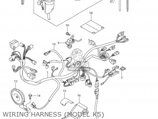 WIRING HARNESS (MODEL K5) - DR-Z400S 2006 (K6) USA (E03) DRZ400S DR Z400S