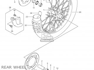 REAR WHEEL - DR-Z400S 2007 (K7) USA (E03) DRZ400S DR Z400S
