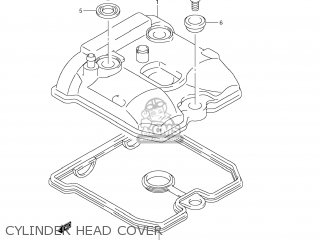 CYLINDER HEAD COVER - DR-Z400S 2008 (K8) USA (E03) DRZ400S DR Z400S