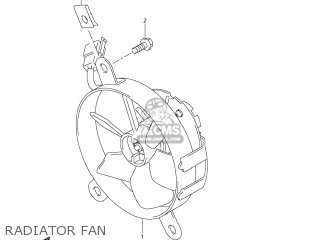 RADIATOR FAN - DR-Z400S 2008 (K8) USA (E03) DRZ400S DR Z400S