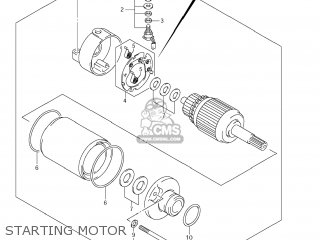 STARTING MOTOR - DR-Z400S 2008 (K8) USA (E03) DRZ400S DR Z400S