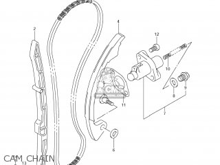 CAM CHAIN - DR-Z400S 2009 (K9) USA (E03) DRZ400S DR Z400S