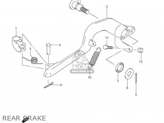 REAR BRAKE - DR-Z400S 2009 (K9) USA (E03) DRZ400S DR Z400S