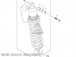 REAR SHOCK ABSORBER - DR-Z400S 2009 (K9) USA (E03) DRZ400S DR Z400S