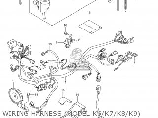 WIRING HARNESS (MODEL K6/K7/K8/K9) - DR-Z400S 2009 (K9) USA (E03) DRZ400S DR Z400S