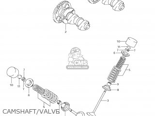 CAMSHAFT/VALVE - DR-Z400S 2011 (L1) USA (E03) DRZ400S DR Z400S