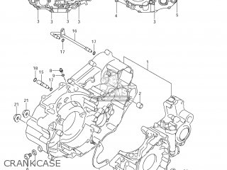 CRANKCASE - DR-Z400S 2011 (L1) USA (E03) DRZ400S DR Z400S