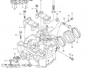 CYLINDER HEAD - DR-Z400S 2011 (L1) USA (E03) DRZ400S DR Z400S