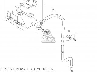 FRONT MASTER CYLINDER - DR-Z400S 2011 (L1) USA (E03) DRZ400S DR Z400S