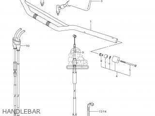 HANDLEBAR - DR-Z400S 2011 (L1) USA (E03) DRZ400S DR Z400S