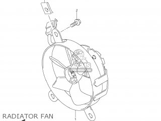 RADIATOR FAN - DR-Z400S 2011 (L1) USA (E03) DRZ400S DR Z400S