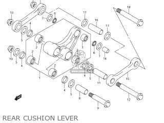 REAR CUSHION LEVER - DR-Z400S 2011 (L1) USA (E03) DRZ400S DR Z400S