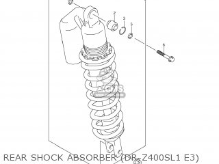REAR SHOCK ABSORBER (DR-Z400SL1 E3) - DR-Z400S 2011 (L1) USA (E03) DRZ400S DR Z400S
