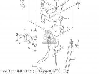 SPEEDOMETER (DR-Z400SL1 E3) - DR-Z400S 2011 (L1) USA (E03) DRZ400S DR Z400S