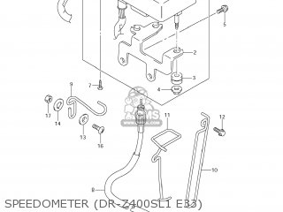 SPEEDOMETER (DR-Z400SL1 E33) - DR-Z400S 2011 (L1) USA (E03) DRZ400S DR Z400S