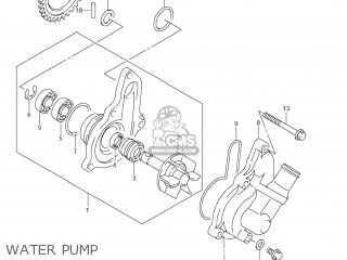 WATER PUMP - DR-Z400S 2011 (L1) USA (E03) DRZ400S DR Z400S