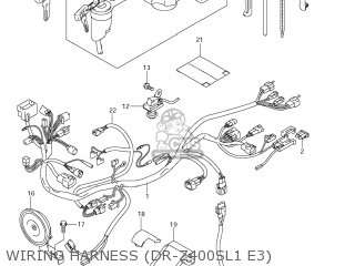 WIRING HARNESS (DR-Z400SL1 E3) - DR-Z400S 2011 (L1) USA (E03) DRZ400S DR Z400S