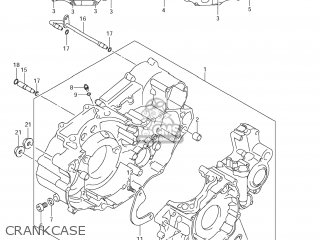 CRANKCASE - DR-Z400S 2012 (L2) USA (E03) DRZ400S DR Z400S