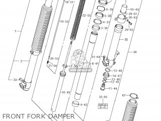 FRONT FORK DAMPER - DR-Z400S 2012 (L2) USA (E03) DRZ400S DR Z400S