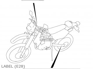 LABEL (E28) - DR-Z400S 2012 (L2) USA (E03) DRZ400S DR Z400S