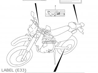 LABEL (E33) - DR-Z400S 2012 (L2) USA (E03) DRZ400S DR Z400S