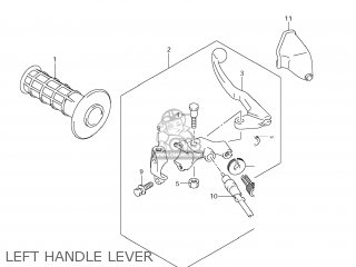LEFT HANDLE LEVER - DR-Z400S 2012 (L2) USA (E03) DRZ400S DR Z400S