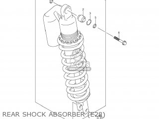 REAR SHOCK ABSORBER (E28) - DR-Z400S 2012 (L2) USA (E03) DRZ400S DR Z400S