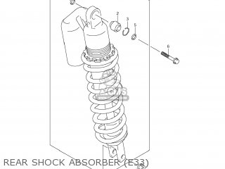 REAR SHOCK ABSORBER (E33) - DR-Z400S 2012 (L2) USA (E03) DRZ400S DR Z400S