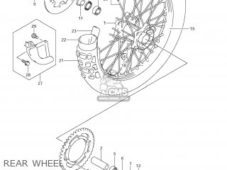 REAR WHEEL - DR-Z400S 2012 (L2) USA (E03) DRZ400S DR Z400S