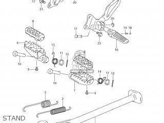 STAND - DR-Z400S 2012 (L2) USA (E03) DRZ400S DR Z400S