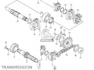 TRANSMISSION - DR-Z400S 2012 (L2) USA (E03) DRZ400S DR Z400S