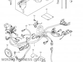 WIRING HARNESS (E03) - DR-Z400S 2012 (L2) USA (E03) DRZ400S DR Z400S