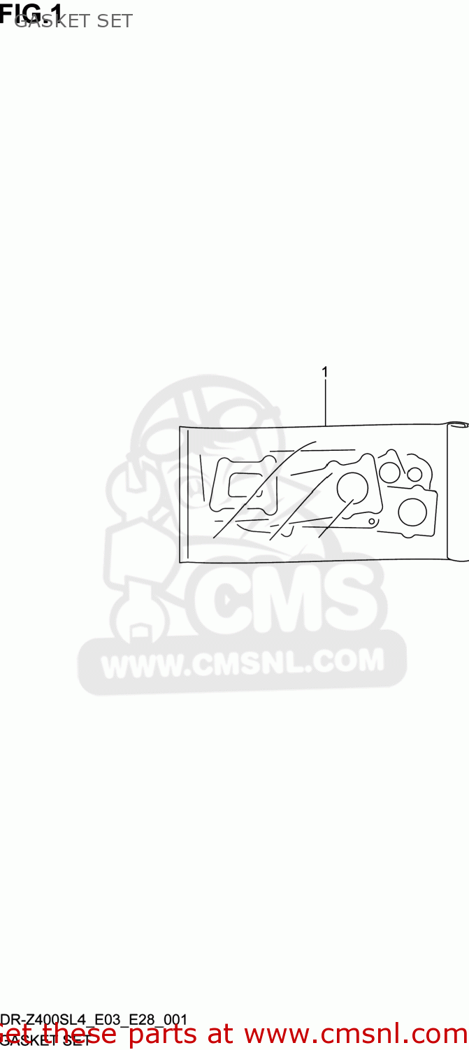 GASKET SET DR-Z400S 2014 (L4) USA (E03) DRZ400S DR Z400S