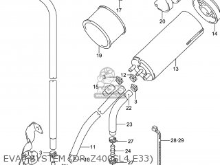 EVAP SYSTEM (DR-Z400SL4 E33) - DR-Z400S 2014 (L4) USA (E03) DRZ400S DR Z400S