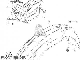 FRONT FENDER - DR-Z400S 2014 (L4) USA (E03) DRZ400S DR Z400S
