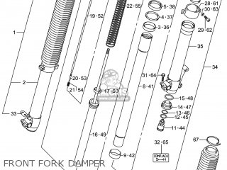 FRONT FORK DAMPER - DR-Z400S 2014 (L4) USA (E03) DRZ400S DR Z400S