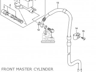 FRONT MASTER CYLINDER - DR-Z400S 2014 (L4) USA (E03) DRZ400S DR Z400S