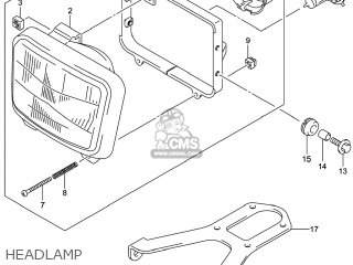 HEADLAMP - DR-Z400S 2014 (L4) USA (E03) DRZ400S DR Z400S