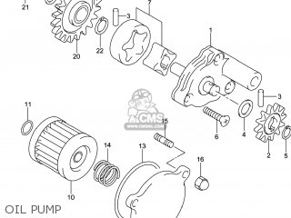 OIL PUMP - DR-Z400S 2014 (L4) USA (E03) DRZ400S DR Z400S
