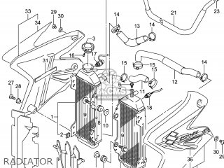 RADIATOR - DR-Z400S 2014 (L4) USA (E03) DRZ400S DR Z400S