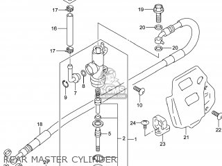 REAR MASTER CYLINDER - DR-Z400S 2014 (L4) USA (E03) DRZ400S DR Z400S