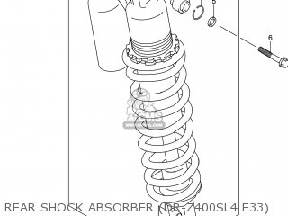 REAR SHOCK ABSORBER (DR-Z400SL4 E33) - DR-Z400S 2014 (L4) USA (E03) DRZ400S DR Z400S
