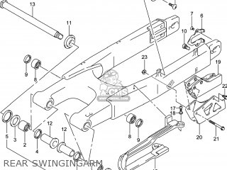 REAR SWINGINGARM - DR-Z400S 2014 (L4) USA (E03) DRZ400S DR Z400S