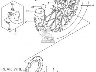 REAR WHEEL - DR-Z400S 2014 (L4) USA (E03) DRZ400S DR Z400S